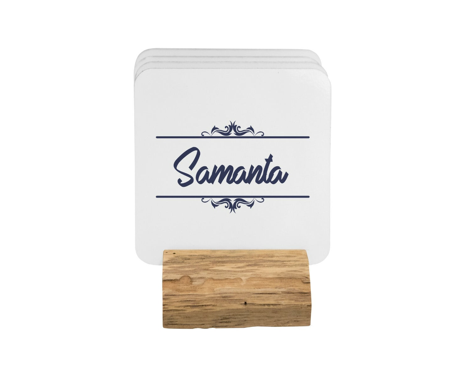 Personalised Name Border Scroll Coffee Tea Mug Gift 11oz Mug + Coaster