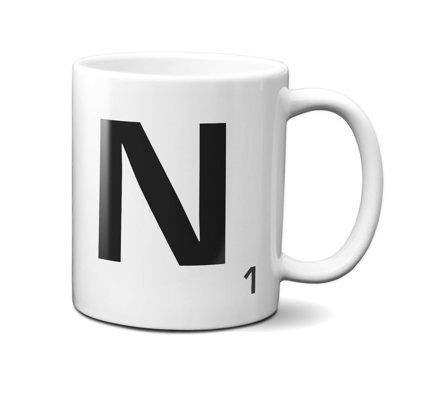 Scrabble Inspired Letter Mug Personalised Gift AZ Letters Gift 11oz Ceramic