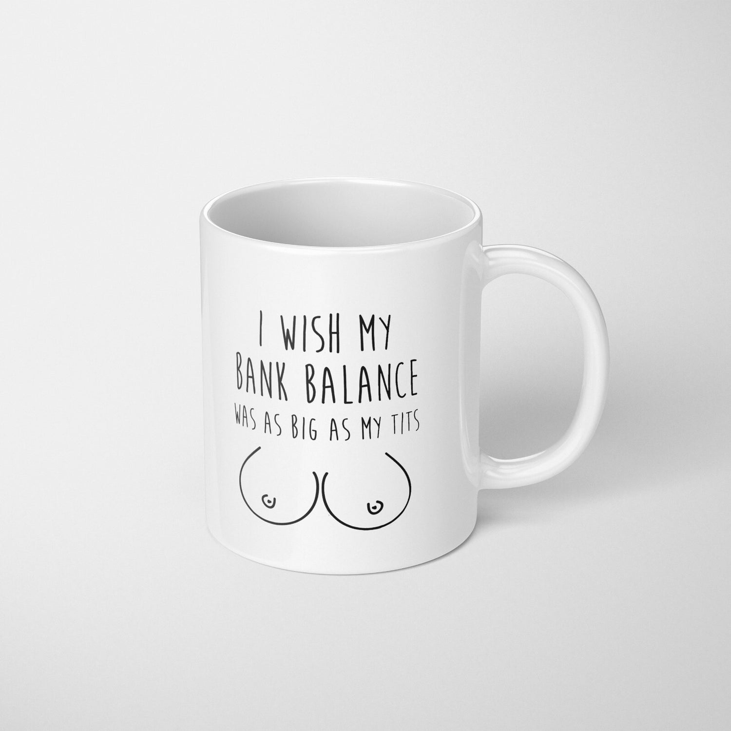 My Bank Balance Rude Funny Cheeky Gift Coffee Tea Mug + Coaster Option Him Her