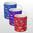 Dinosaur Alphabet Personalised Custom  Print Coffee Tea Mug Coaster Gift Him Her
