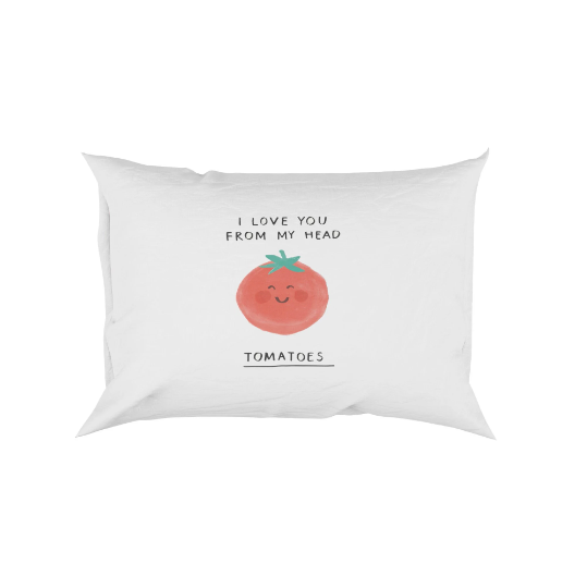 I Love You Tomatoes Funny Pun Joke Soft Pillowcase Pillow Case Cover