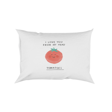 I Love You Tomatoes Funny Pun Joke Soft Pillowcase Pillow Case Cover