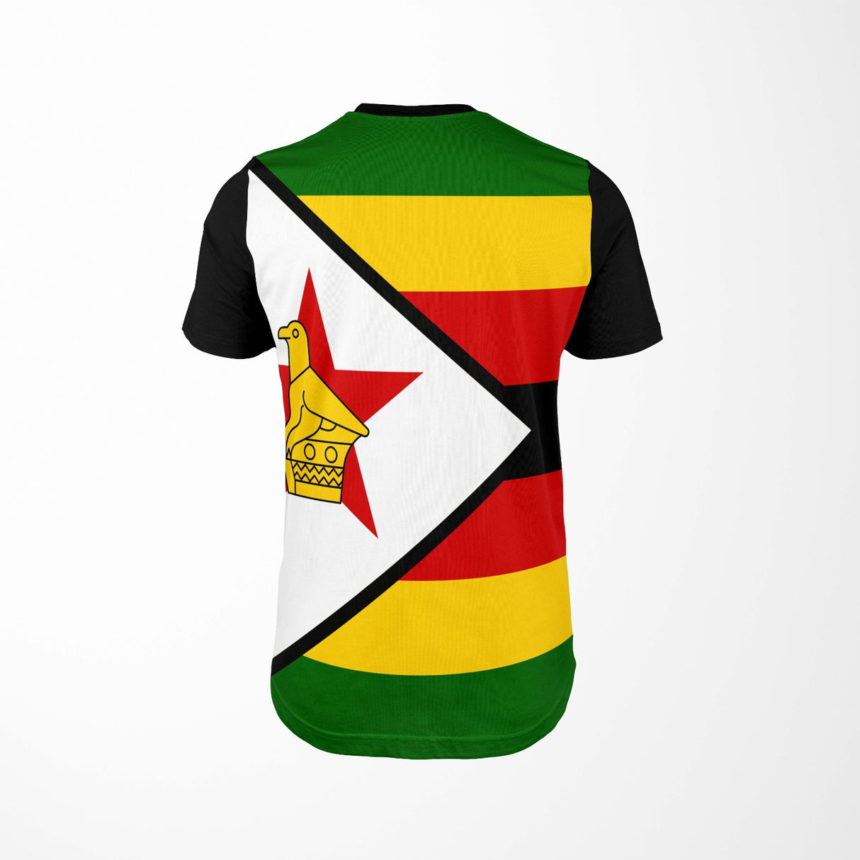 Zimbabwe Flag Custom All-Over Printed Unisex T-Shirt Top Patriotic Tee Cosy Gift