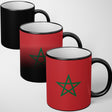Morocco Flag Moroccan Design Tea Gift Heat Sensitive Magic Colour Changing Mug