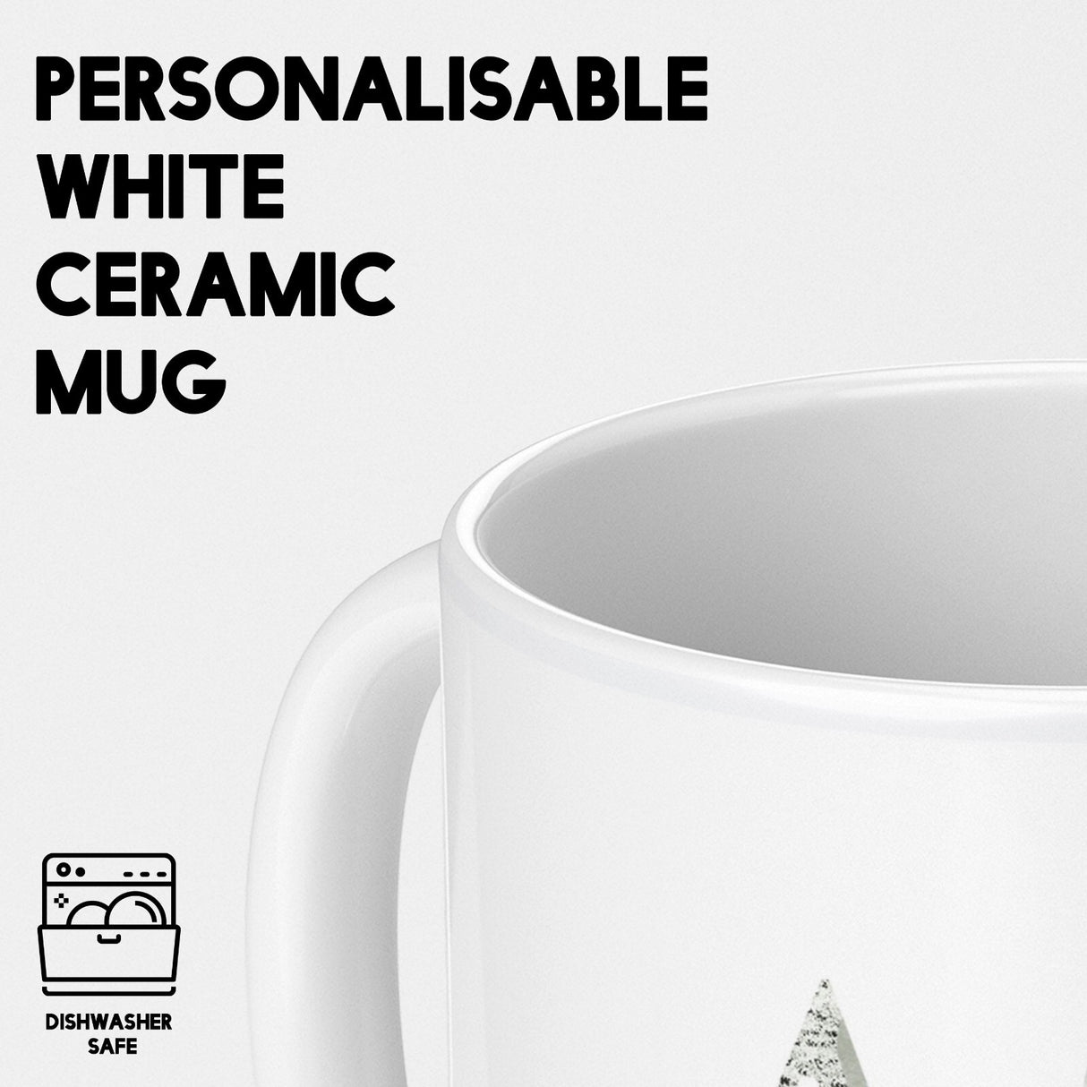 Gentle Botanical Blush Pink Name Initial Letter Tea Coffee Mug Set Gift Him Her