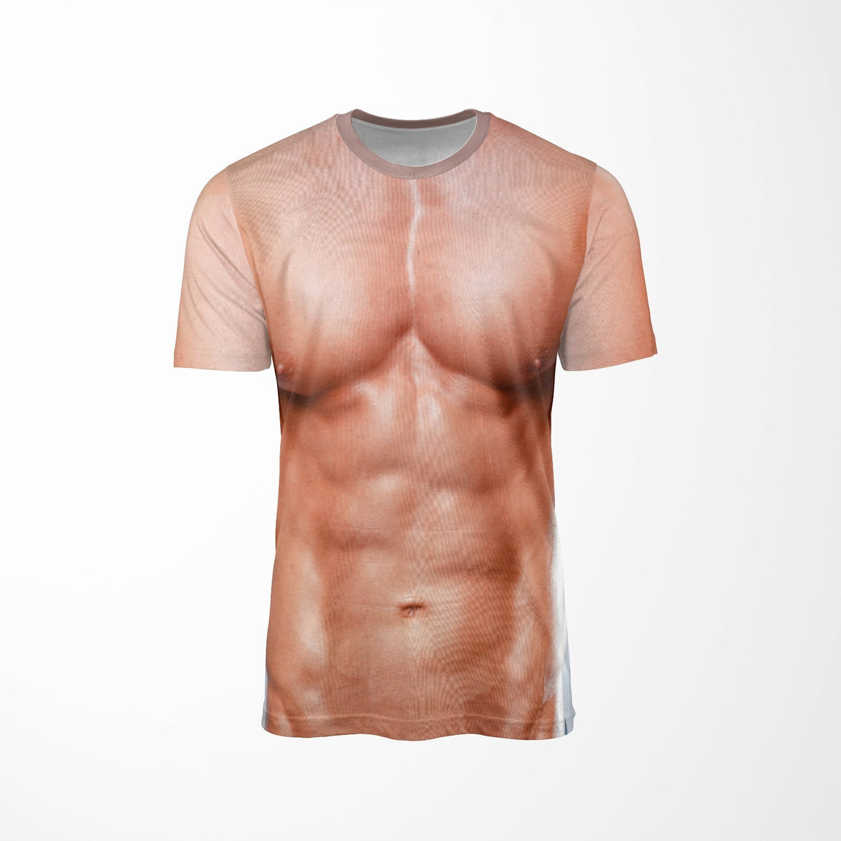 Funny Fake Muscle Muscular 3D Real Life Printed Unisex Custom T-Shirt Gift