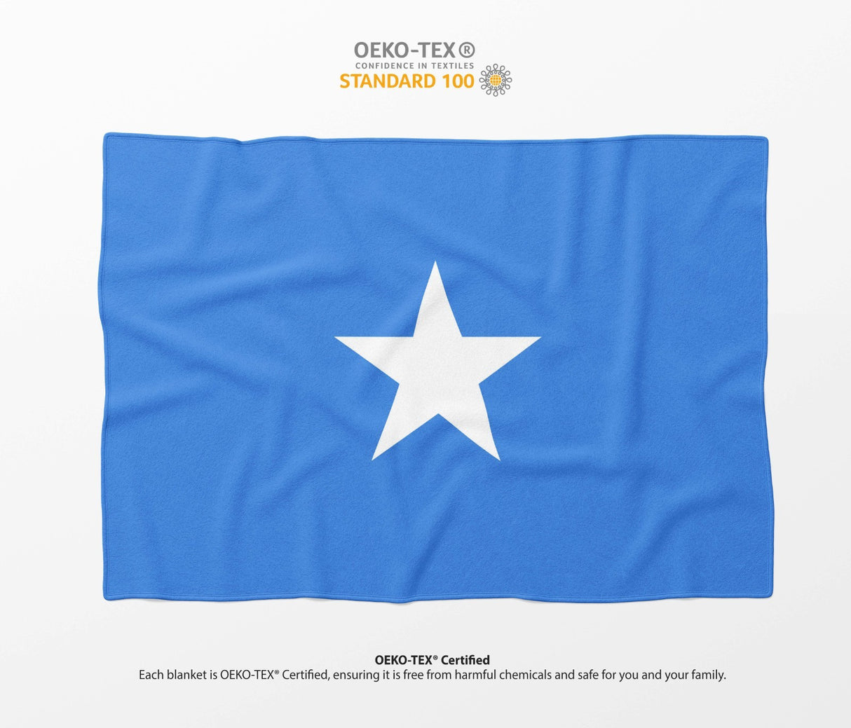 Somalia Flag Fleece Blanket Home Decor Throw Gift Cosy Custom Made Soft Any Size