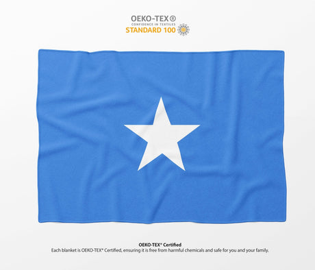 Somalia Flag Fleece Blanket Home Decor Throw Gift Cosy Custom Made Soft Any Size