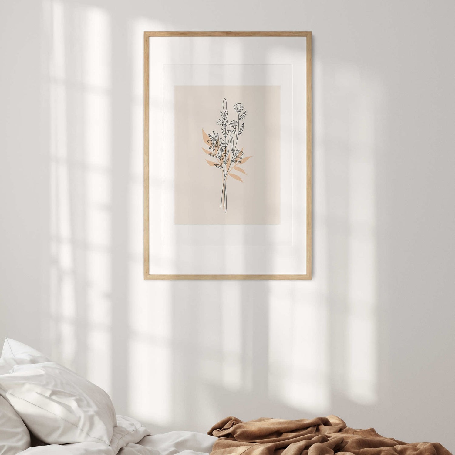 Floral Line Art Illustration Custom Wall Art Poster Picture Print Decor Gift