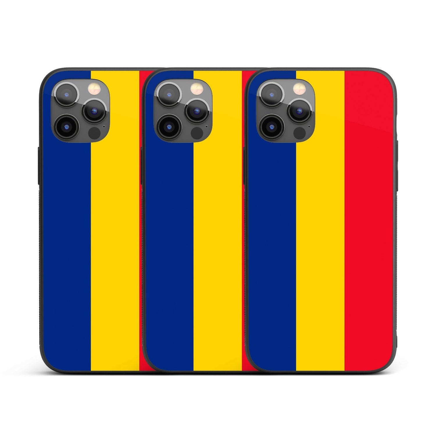 Romania Flag Patriotic iPhone Case Printed Black TPU Cover Protector Custom Gift