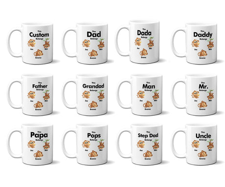 Personalised Mug Gift Dad Father Day Christmas Birthday New Born Monkey 11oz Mug