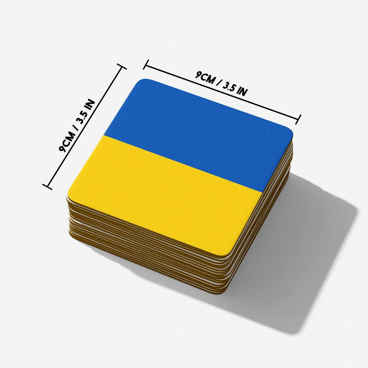 Ukraine Flag Design Patriotic Coffee Tea Mug Cup Set Coaster Gift Him Her Custom