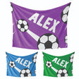 Personalised Custom Name Football Strike Soft Warm Fleece Blanket Decoration