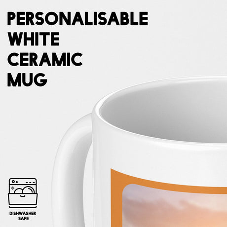 Personalised Music Player Custom Song Image Gift Coffee Tea Mug + Coaster Option