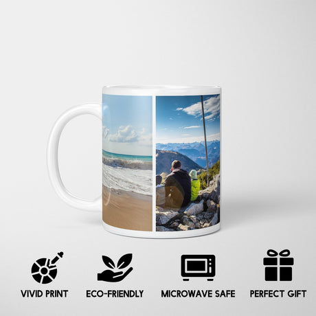 Personalised Upload Your Own Photos Custom Text Coffee Cup Tea Mug Gift Him Her