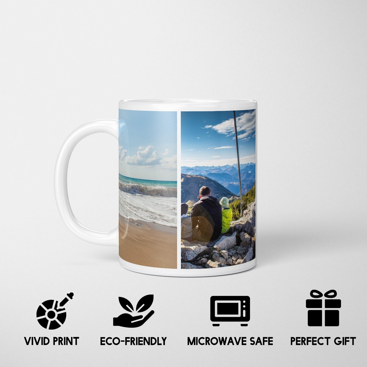 Personalised Upload Your Own Photos Custom Text Coffee Cup Tea Mug Gift Him Her