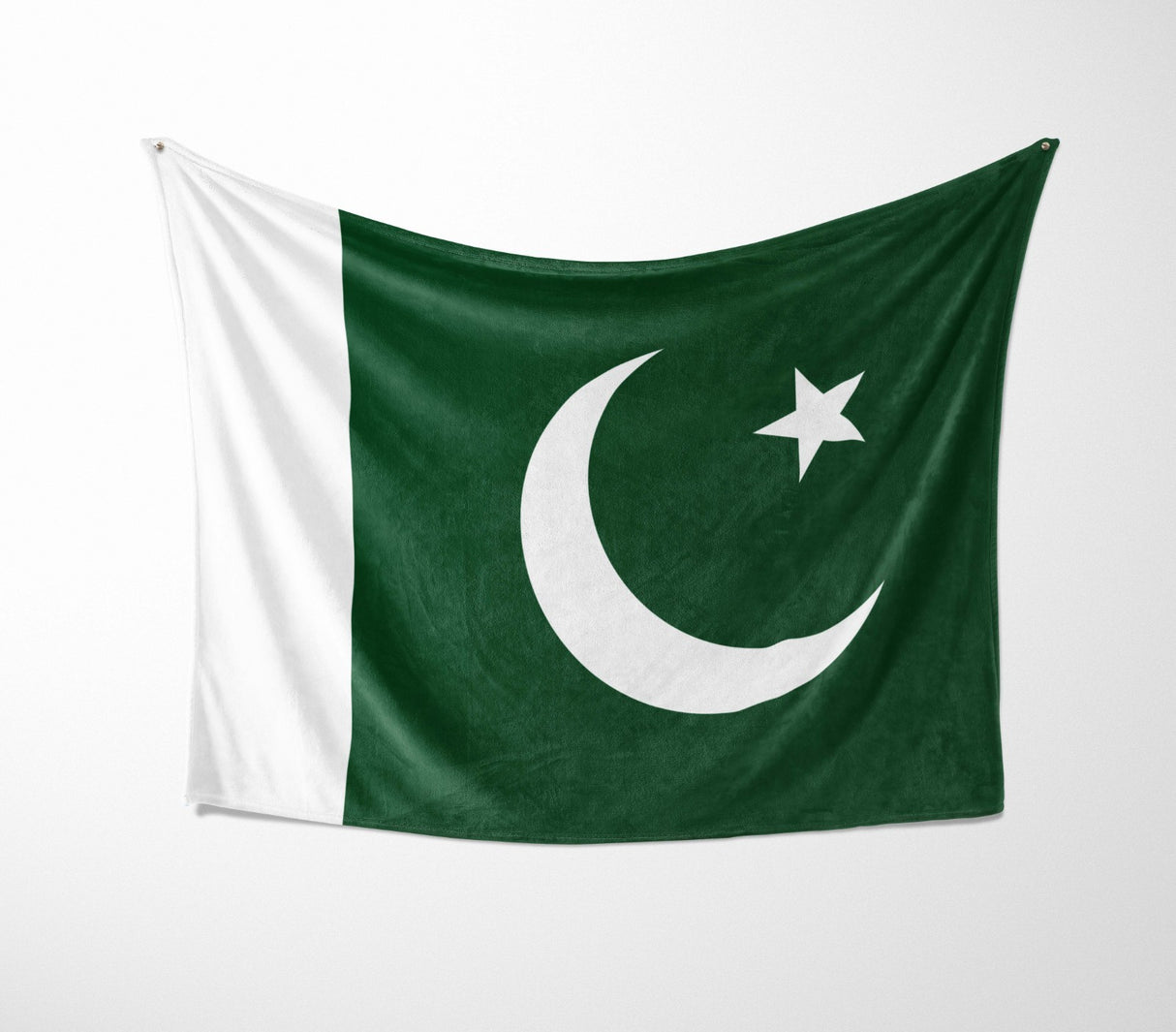 Pakistan Flag Design Gift Cross Custom Made Soft Warm Fleece Blanket Throw Decor
