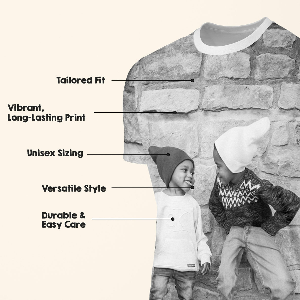 Upload Your Own Photo Personalised T-Shirt Custom Print Unisex Fit Perfect Gift