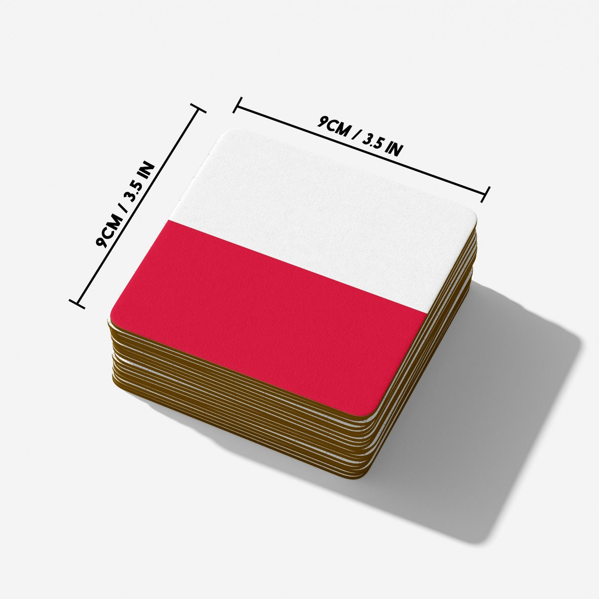 Poland Flag Polish Design Coffee Tea Mug Set Coaster Gift Him Her Custom Print