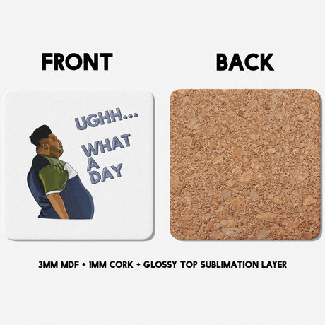 Harvey What A Day Rude Funny Cheeky Gift Coffee Tea Mug + Coaster Option Him Her