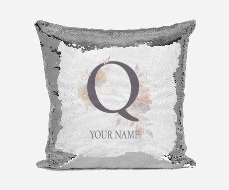 Personalised Misty Dusty Pastel Alphabet Sequin Magic Cushion Cover+Pillow Kids