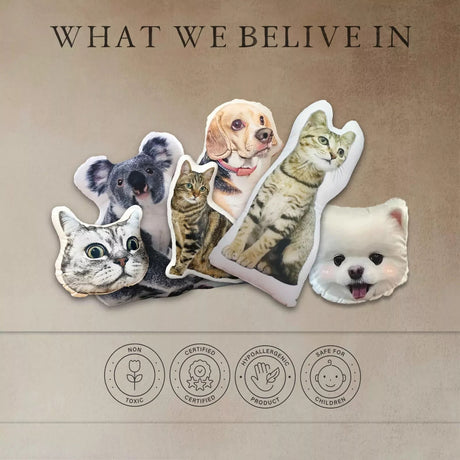 Personalised 3D Pet Cushion Pillow Photo Upload Custom Gift Pet Lovers & Owners
