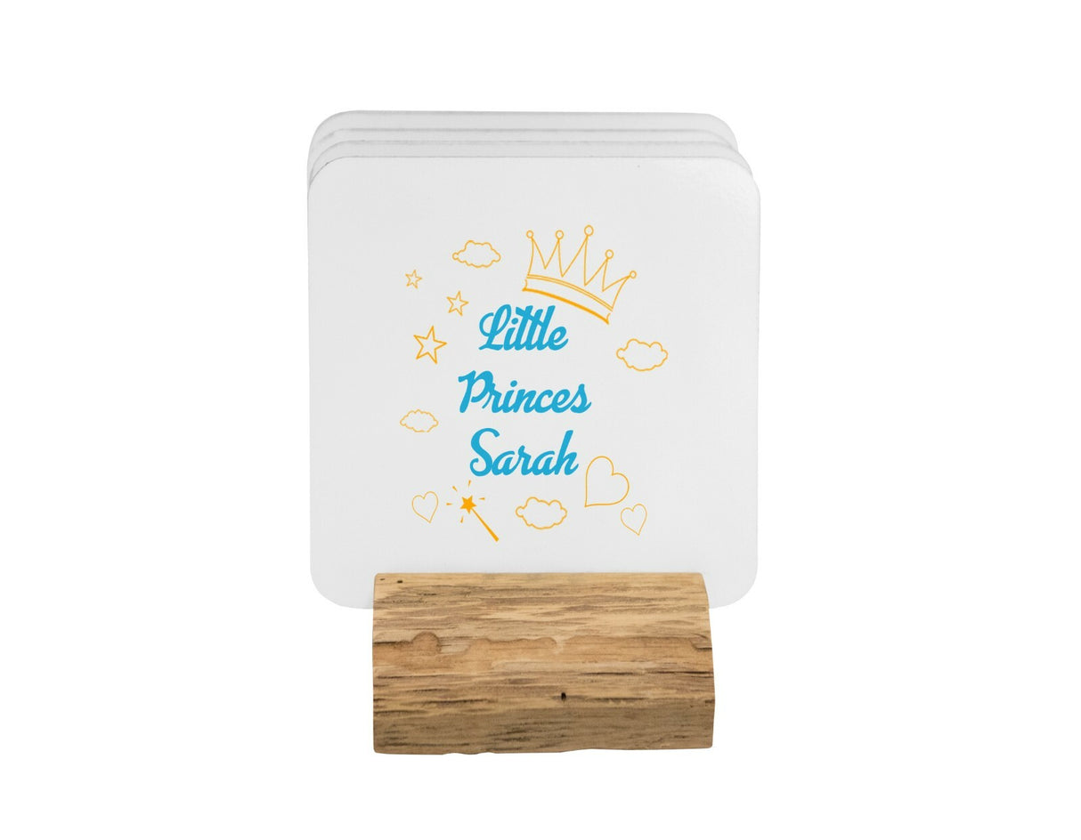 Personalised Name Little Princess Coffee Tea Mug Gift 11oz Mug + Coaster