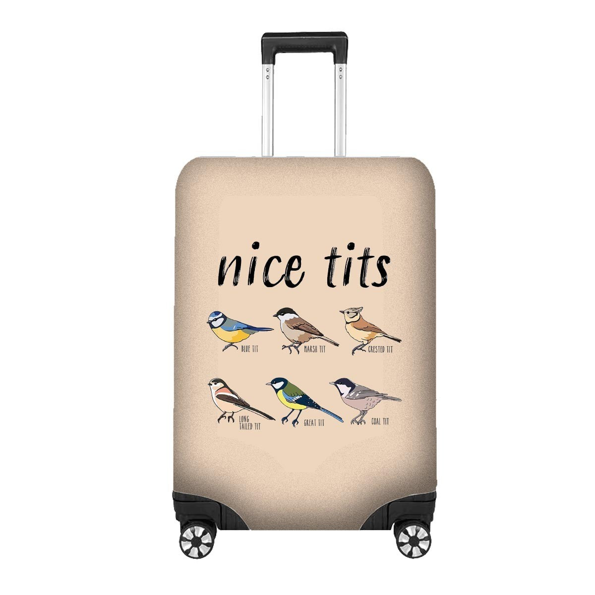 Nice T*ts Rude Funny Custom Luggage Cover Gift Personalised Suitcase Protector