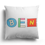 Personalised Ransom Note Cut Out Print Soft Square Filled Cushion Throw Decor