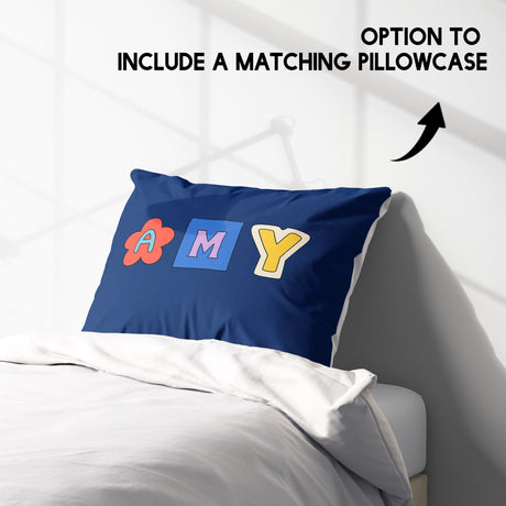 Personalised Ransom Note Cut Out Print Soft Single Size Novelty Bed Duvet Cover