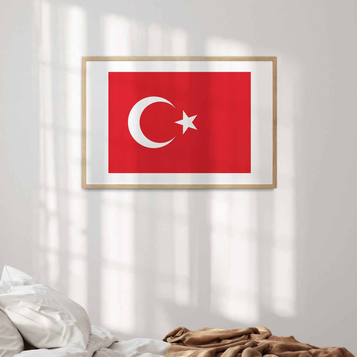 Turkey Flag Turkish Design Custom Made Wall Art Poster Picture Print Decor Home