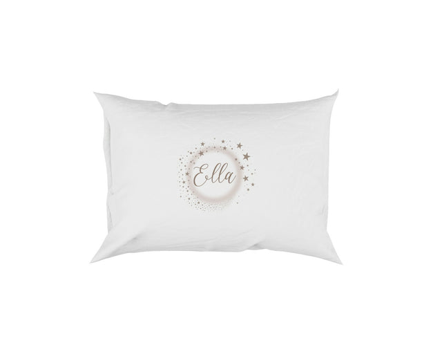 Personalised Name Stars Soft Pillowcase Pillow Case Cover
