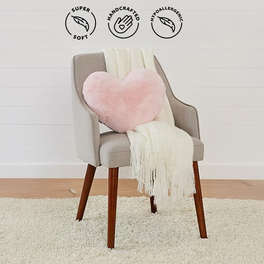 Soft Cuddly Heart Love Shaped Cushion Plush Pillow Custom Sizes & Colour Options