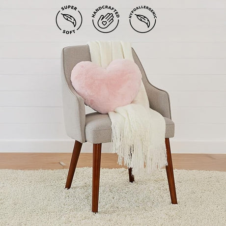 Soft Cuddly Heart Love Shaped Cushion Plush Pillow Custom Sizes & Colour Options