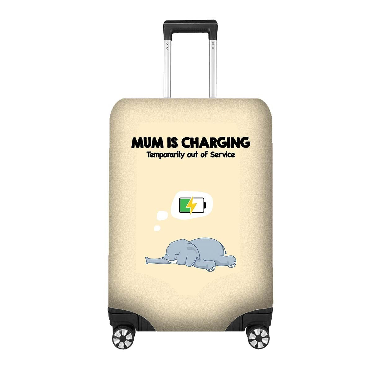 Mum is Charging Funny Animal Novelty Custom Luggage Cover Personalise Suitcase