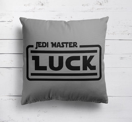 Jedi Star Wars Theme Inspired Personalised Name Square Fill Zip Cushion Throw