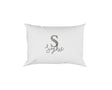 Personalised Name Initial Glitter Monogram Soft Pillowcase Pillow Case Cover