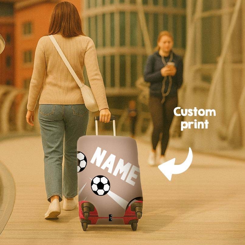 Football Strike Boy Gift Custom Luggage Cover Personalise Suitcase Protect Cool