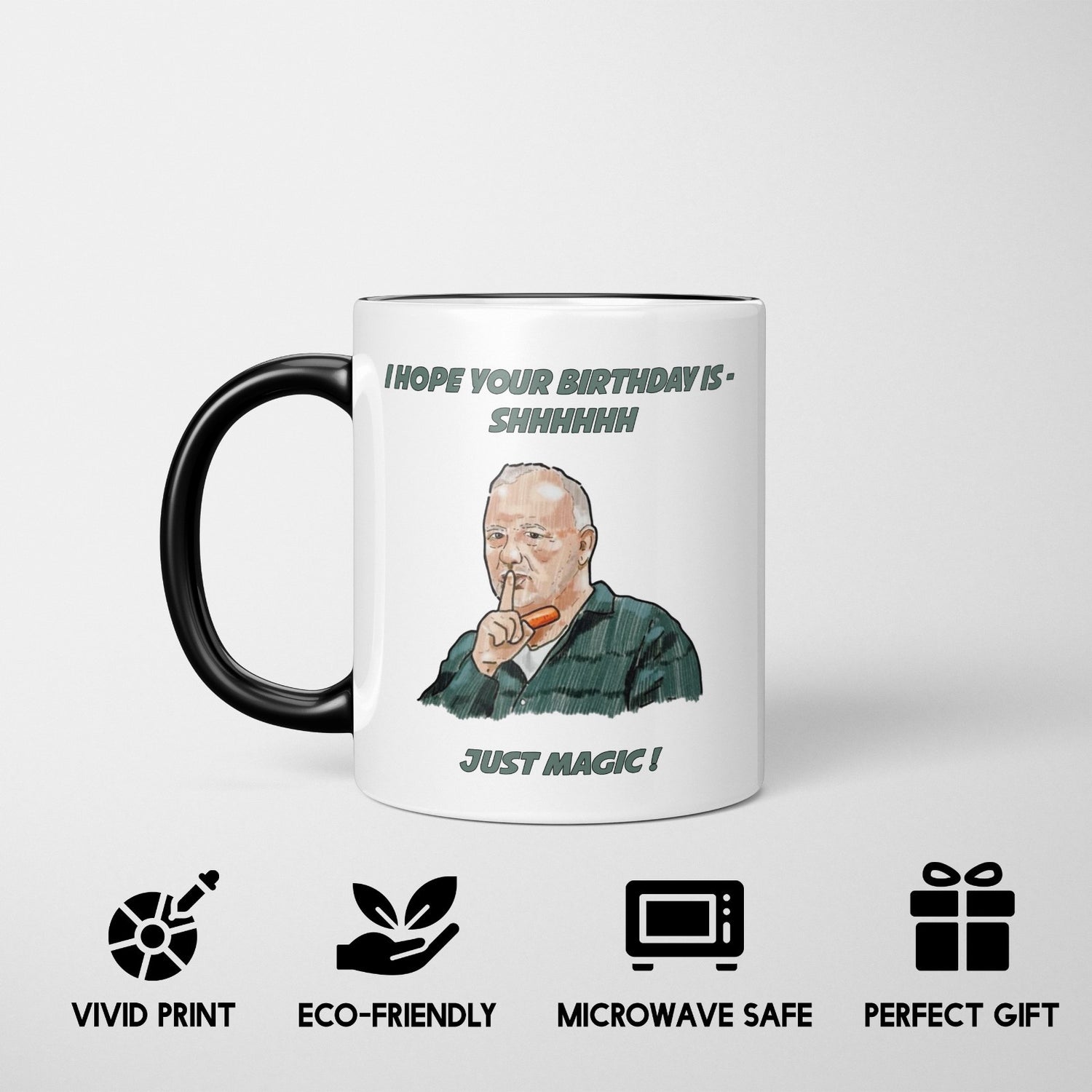 Bob Mortimer Heat Sensitive Magic Colour Changing Mug Novelty Drink Cup