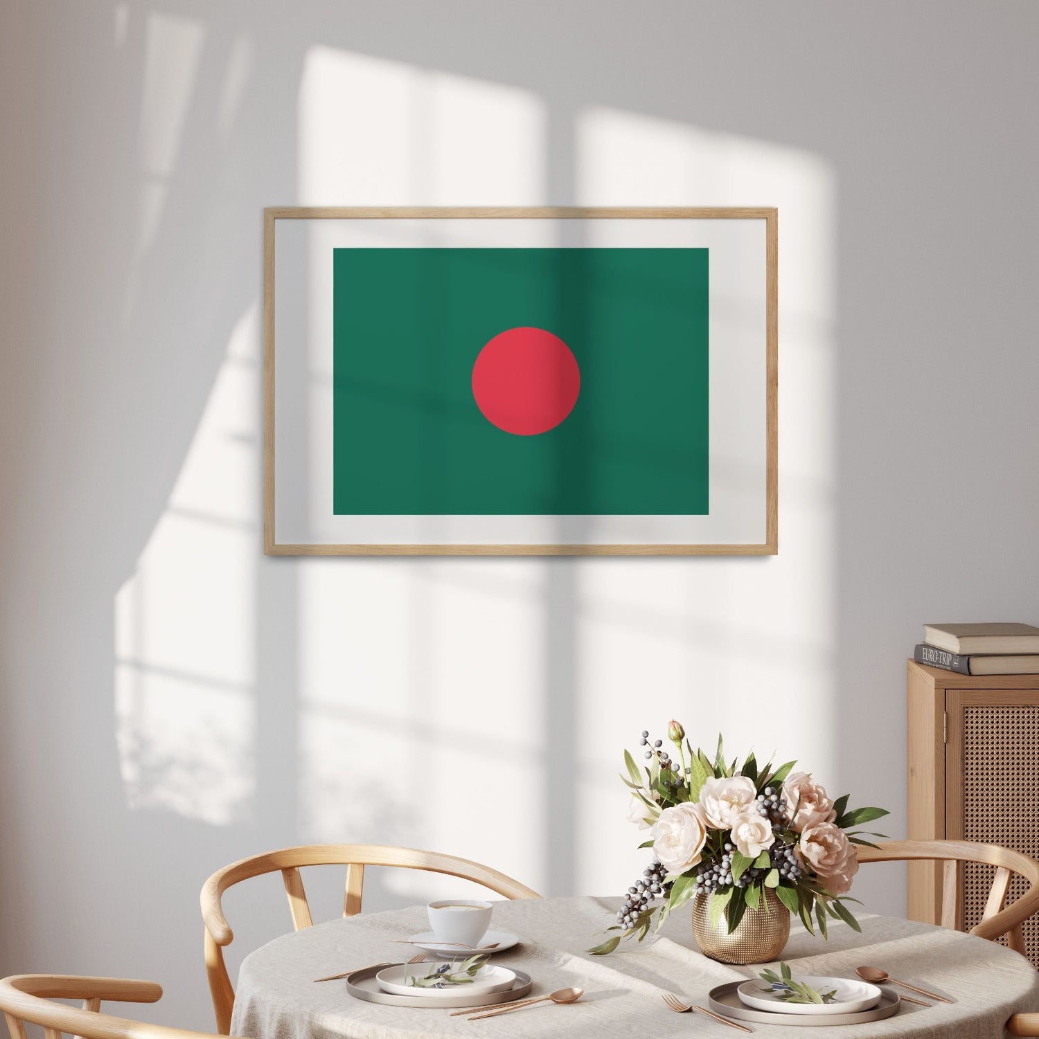Bangladesh Flag Design Custom Wall Art Poster Picture Print Decor Patriotic Gift