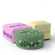 Personalised Custom Name Groovy Daisy Font Ottoman Filled Pouffe Washable Cover