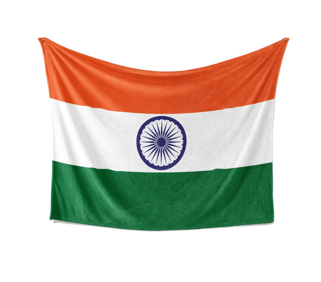 Indian Flag Gift - Cozy Custom Made Soft Warm Fleece Blanket Home Decor Throw