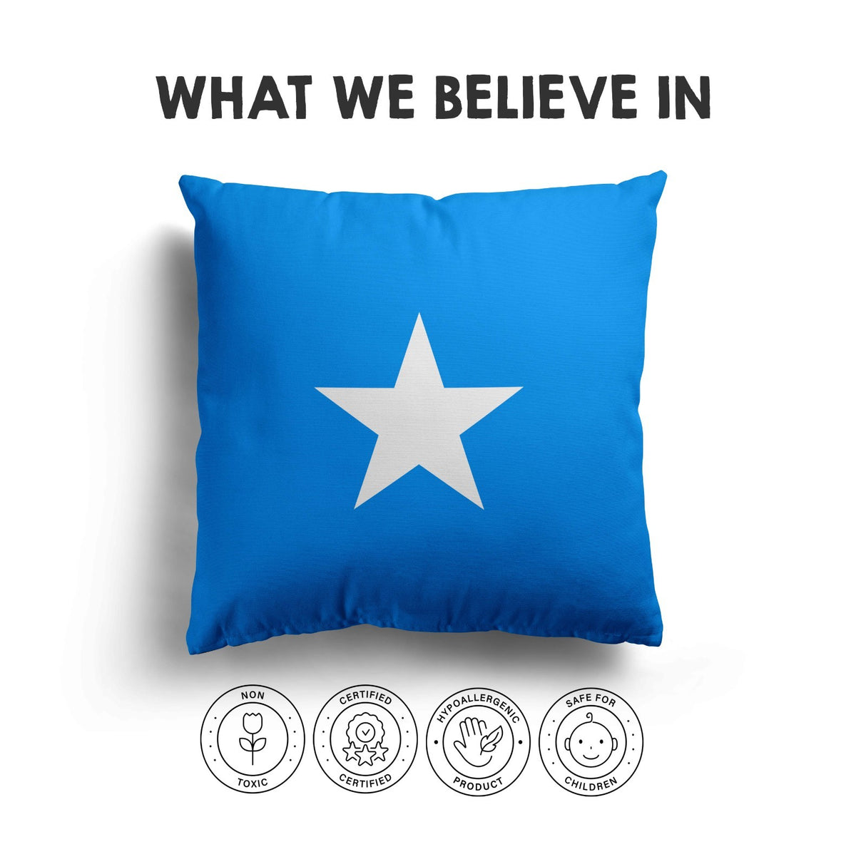 Somalia Flag Design Filled Square Cushion Decorative Throw Gift Any Size Patriot