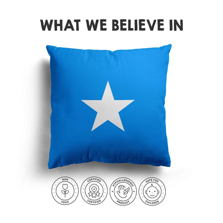 Somalia Flag Design Filled Square Cushion Decorative Throw Gift Any Size Patriot