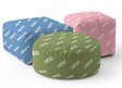 Personalised Any Name Custom Text Ottoman Filled Pouffe Inc Washable Cover