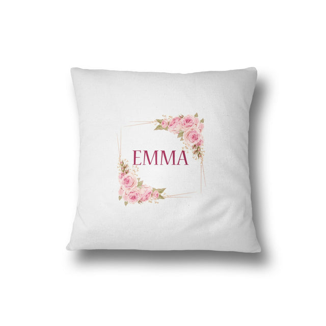 Rose Bouquet Frame Filled Cushion Bedroom Decoration