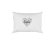 Personalised Name Floral Heart Soft Pillowcase Pillow Case Cover