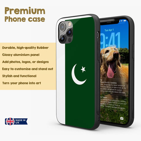 Pakistan Flag Design Gift Protector Custom Printed iPhone Case - Black TPU Cover