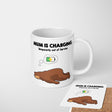 Mum Is Charging Funny Animal Mother Novelty Coffee Tea Mug Coaster Gift For Her
