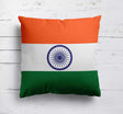 Indian Flag - Design Size Cozy Soft Square Filled Cushion Decorative Throw Gift